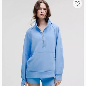 Scuba Oversized Funnel-Neck Half Zip
Long